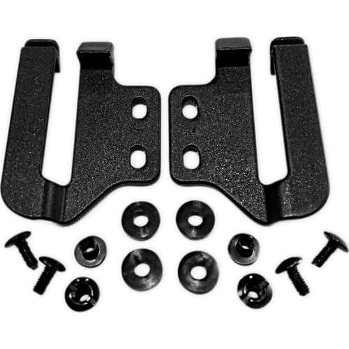 1 Set knife Sheath Waist Clip Scabbard Back Clips Outdoor Gear Accessories Left & Right Clamps with screws For kydex iwb Holster