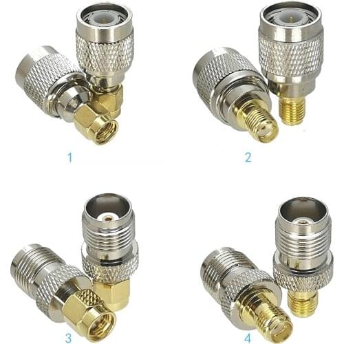 1pcs Adapter TNC to SMA Male Plug & Female Jack RF Coaxial Connector Straight