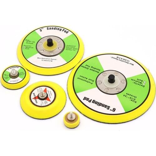 25mm 50mm 75mm 100mm 125mm 150mm Pneumatic Sticky Pad Polishing Disc Sandpaper Disk For Grinding and Polishing Abrasives 1Pcs
