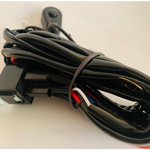 12v/24v Car truck Motorcycle trailer RV light DIY ON/OFF Power switch Relay harness for headlight Spotlight Led Fog work light