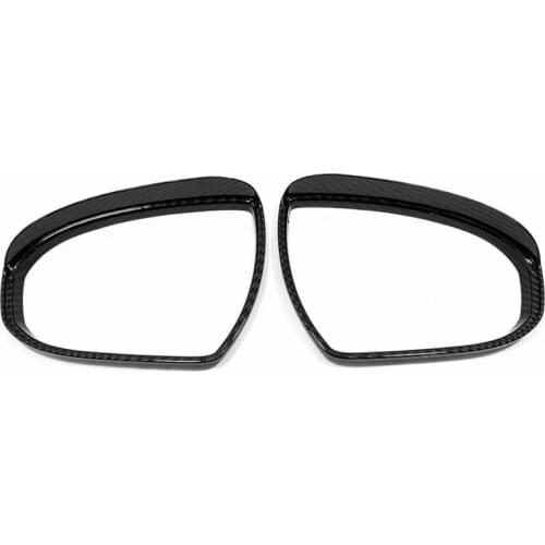 For Hyundai Tucson 2015 2016 2017 2018 2019 ABS Carbon Rearview Mirror Eyebrow Shield Trim Cover Car Styling Accessories 2pcs