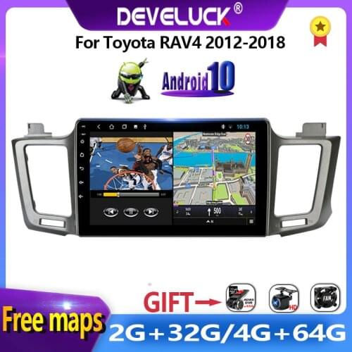 2 din Android 10.0 Car Radio Multimedia Video Player Navigation GPS For Toyota RAV4 RAV 4 2012-2018 2din Stereo Screen DSP+48EQ