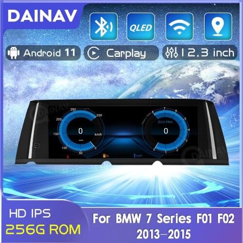 Car Radio 256G 12.3 Inch Android 11.0 For BMW 7 Series F01 F02 2013-2015 GPS Navigation Multimedia Player Stereo Receiver