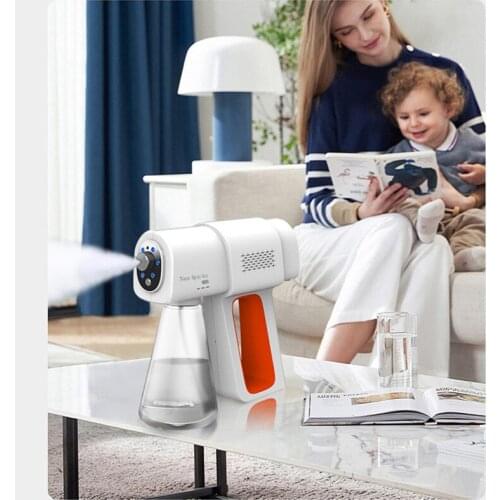 Wireless Handheld Spray Gun Nozzle Adjustable Nano Atomization Gun Home Car Hotel Disinfection Spray Gun