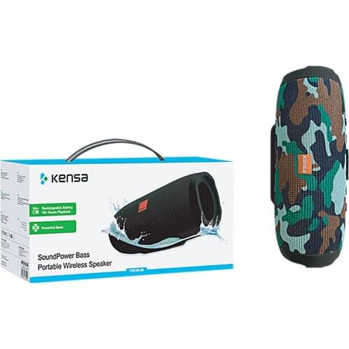 KM-292 Bluetooth Speaker Wireless Bass Column Outdoor USB Speakers Loudspeaker