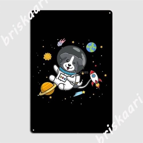 Border Collie Metal Signs Club Wall Printing Garage Decoration Tin sign Posters