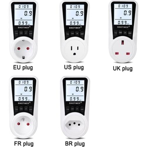 Digital Wattmeter AC Energy Power Meter 110V-230V Socket Power Monitor EU/US/UK