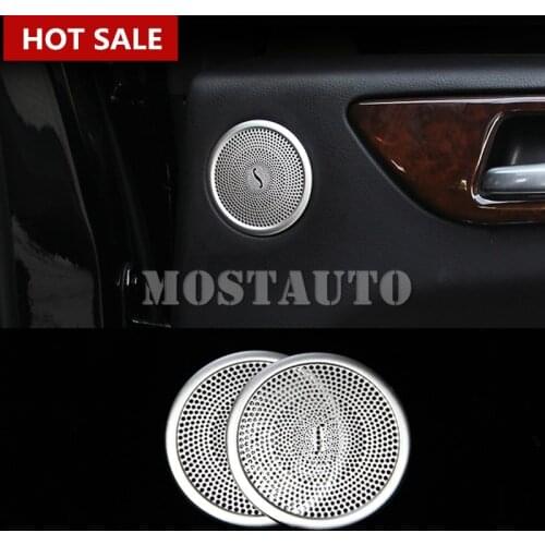 For Benz ML W166 2012-2015 GL X166 Interior Rear Door Speaker Cover Trim 2013-2015 2pcs Car Accessories Interior Car Decor