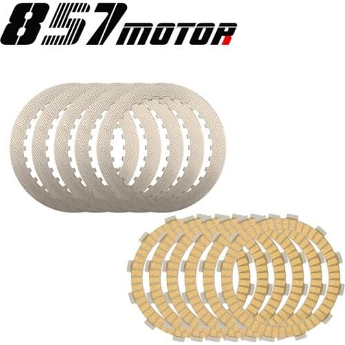 Engine Carbon Fibre Clutch Friction Plates & Steel Plates Disc Kit For HONDA CB400 92-98 VTEC ⅠⅡ