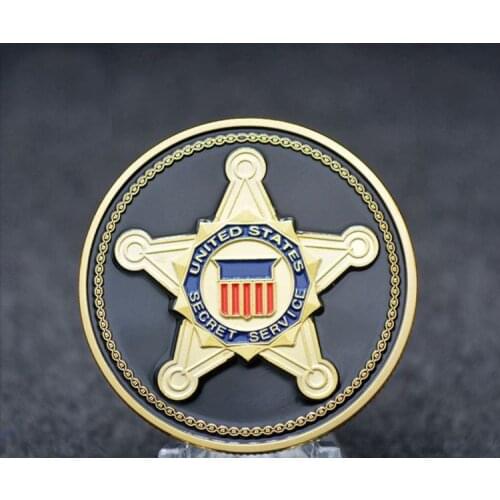 Collectible Coin United States Secret Service Gold Plated Commemorative Challenge Coins Art Gift