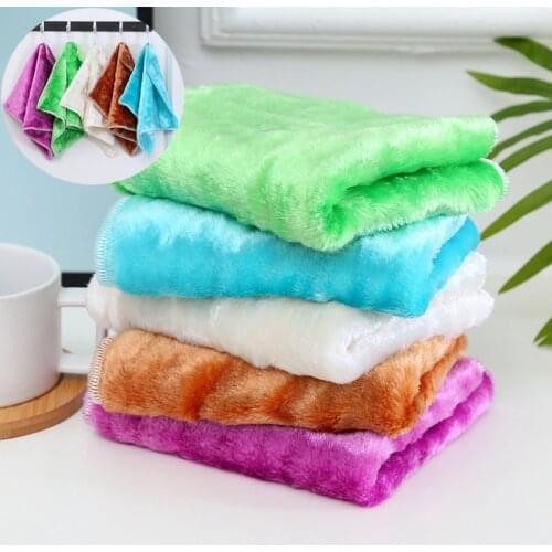Kitchen Cleaning Cloth Microfiber Efficient Anti-Grease Color Dish Cloth Fiber Washing Towel Magic Rags For Home Scouring Pad