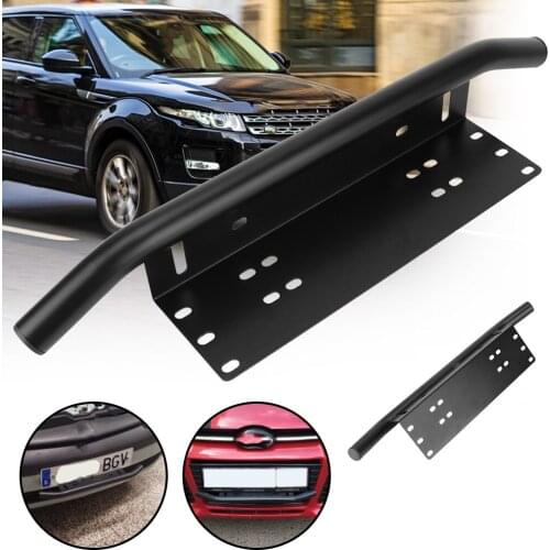 LEEPEE SUV Lamp Holder Aluminum Log Light Mount Bracket Front Bumper License Plate Universal Off Road LED Light Bar Frame Holder