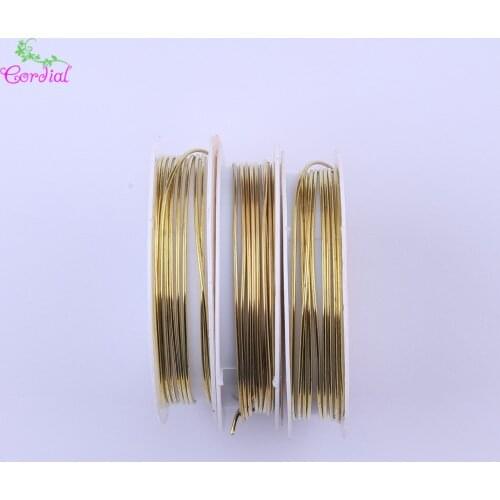 Cordial Design Fashion Jewerlry Accessories 1MM 3Rolls/lot Shinny Cooper Wire For Chunky Necklace For Jewelry Kit (1roll=1.6M)