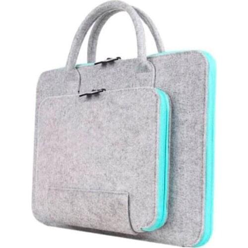 13/14/15 Inch Portable Felt Solid Color Computer Bag Business Style Tablet Computer Power Supply All-in-one Bag