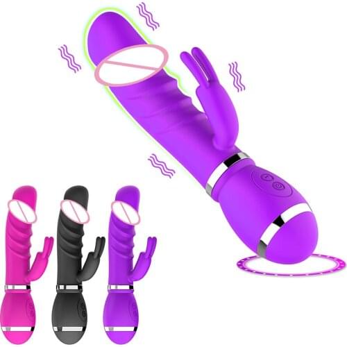 Realistic Dildo Vibrators Clitoral Stimulator Sex toys for Women 12 Speeds G Spot Vibrator Rabbit vibrator