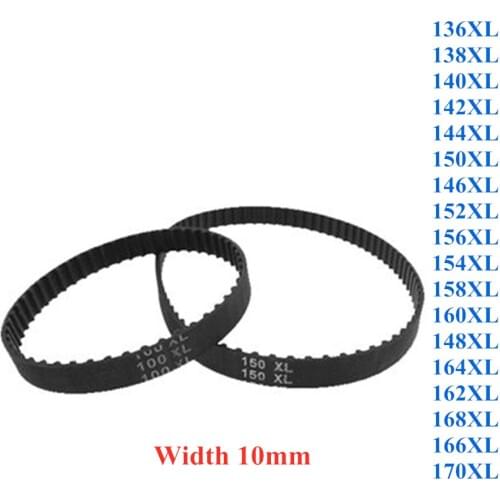 1Pc 136XL To 170XL Rubber Pulley Timing Belt Close Loop Synchronous Drive Belts Width 10mm