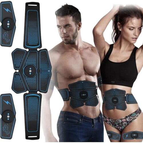 Abdominal Muscle Stimulator Trainer EMS Abs Weight Loss Fitness Equipment Training Electrostimulator Toner Exercise Sport Kit