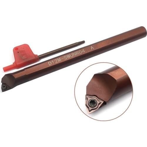 1PC D12M SWUNR04 Spring Steel Internal Turning Tool Holder High Quality CNC Cutting Lathe Tools For WNMG040304 Carbide Inserts