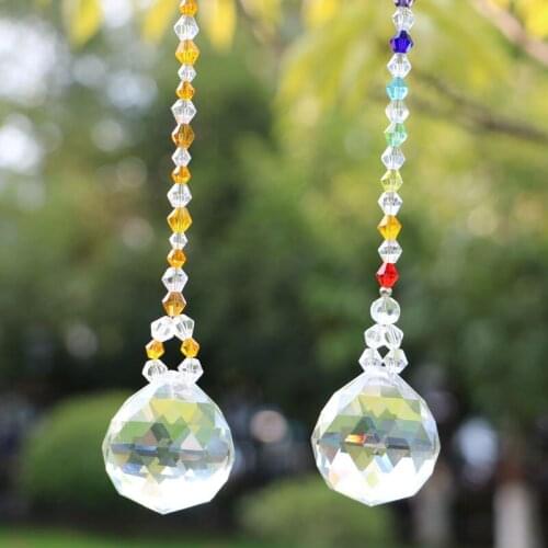 1pcs Crystal Suncatcher Hanging Window Crystal Rainbow Maker Crystal Prism Ball