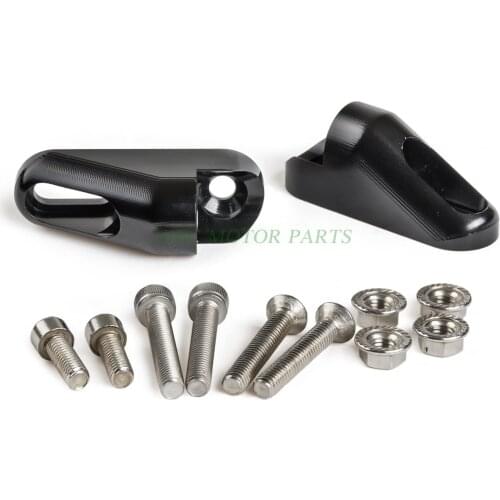 Mirror Adapter for Honda CBR125R/250R/CBR600F 2011-2014 CBR600RR 2009-2015 2016 Pair CNC Anodized Aluminum Motorcycle Adapter