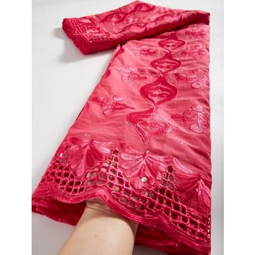 African Lace Fabric 2021 Dry Lace With Stones African Swiss Voile Lace Fabric Embroidery Mesh Lace For Party 2.5 Yards/Lot TY063