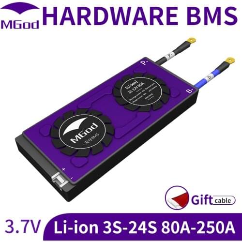 3S-24S 80A~250A 18650 Battery Pack with Balance Board PCBA for PCB With Low Temp Cutoff For Electric Scooter, RV Li-ion BMS