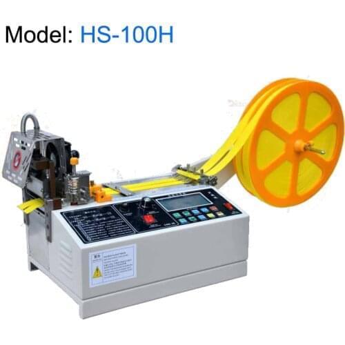 Automatic Hot and Cold Cloth Belt Cutting Machine for Plastic Tube Nylon Rope Shoes Lace Elastic Belt