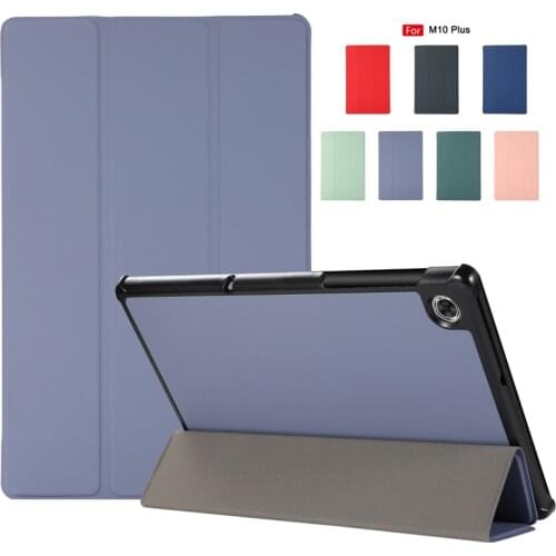 Skin texture Case For Lenovo Tab M10 FHD Plus M10plus TB-X606F TB-X606X 10.3'' Folding Stand Cover