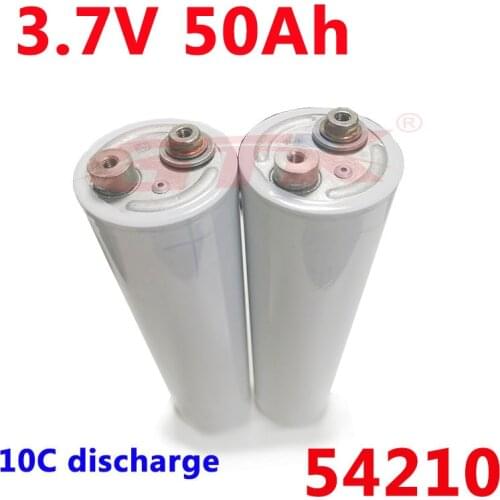GTK cylindrical high rate 54210 3.7V 50Ah lithium Li ion battery 10C discharge for diy 12V 24v 52ah motorcycle power battery