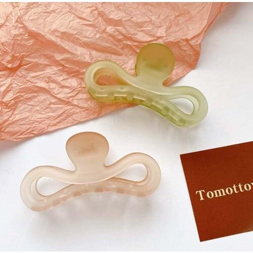 French Retro Bow Hair Claw Temperament Candy Color Matte Hairpin Hair Clip Headdress Girl Hair Accessories