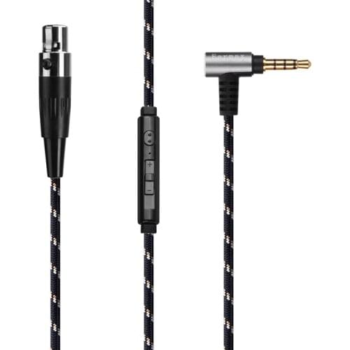 New Headphone cable Voor AKG K371 Q701 K240S K702 K553 DT1770 DT1990pro with microphone high purity Single crystal copper cable