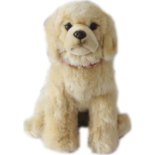 Quality simulation animal Labrador Retriever plush doll mini Puppy dog Plush Toy for children gift decoration 32cm DY50753
