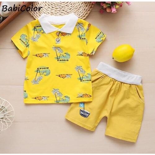 Summer baby boy clothes sets toddler fashion suits children casual cotton tops+pants 2Pcs for infant boy tracksuits sets