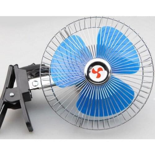 Low Noise Summer auto Mini Electric Car Fan Air Conditioner Portable 8 inch 12-24 V 25W Vehicle Cooling Fan