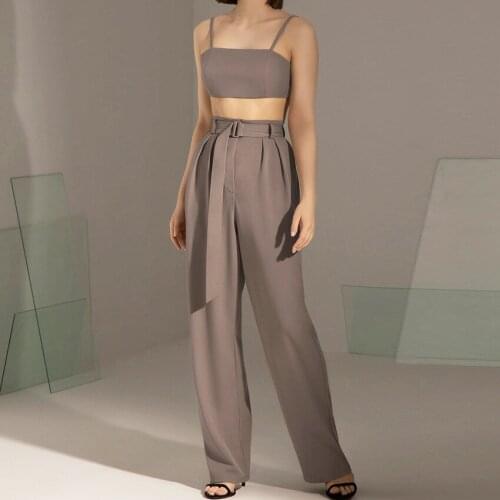 MUICHES Women's Straight Trousers