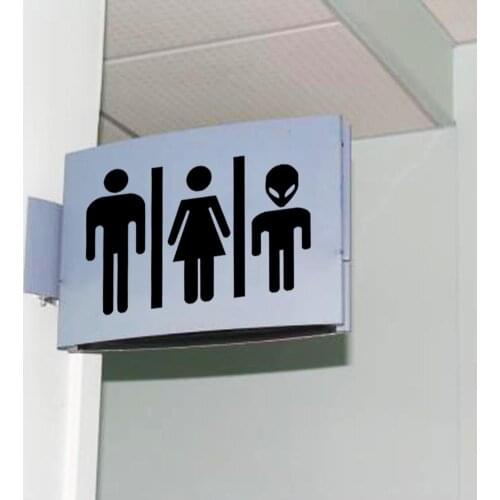 Toilet Stickers Bathroom Home Decoration W.C Vinly wall Sticker Creative offeice Washing Room Decorations