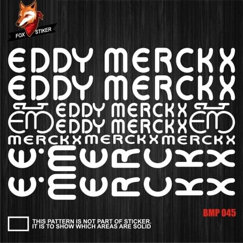 Road Bike Mountain Bike MTB Bicycle Frame Stickers Bmx Track Bike TT Fat Bike Decal Reflective Stickers for EDDYMERCKX Stickers