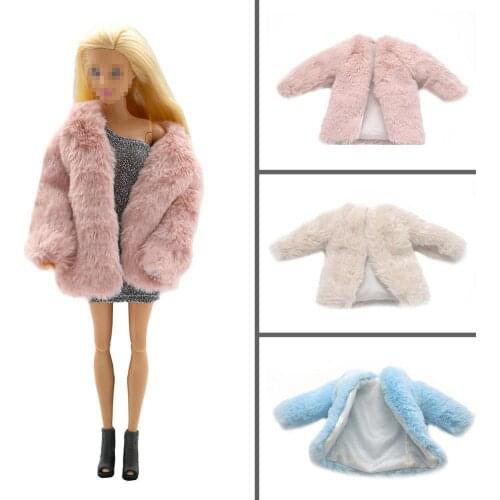 New 20cm Clothes 3 Styles Plush Coat Fashion Dresses Toys T Accessories Gift Girls Kids 1pcs S5P3 Handmade C2Z9
