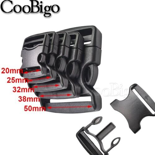 10pcs Release Buckle Plastic Tent Chest Strap Webbing Tactical Backpack Outdoor Sport Camping DIY Kits Size 20 25 32 38 50mm