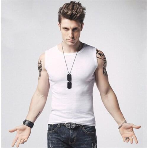 Sleeveless Shirt Blank Fitness Clothing Sportwear Muscle Vest Brand New Plain Tank Top Men Bodybuilding singlet Gyms Stringer