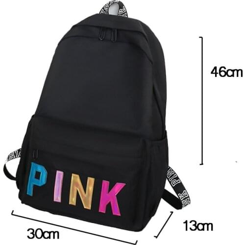 Waterproof Oxford cloth Backpack Teenage Large Capacity School Bag Casual New Simple Solid Color Backpack For Women