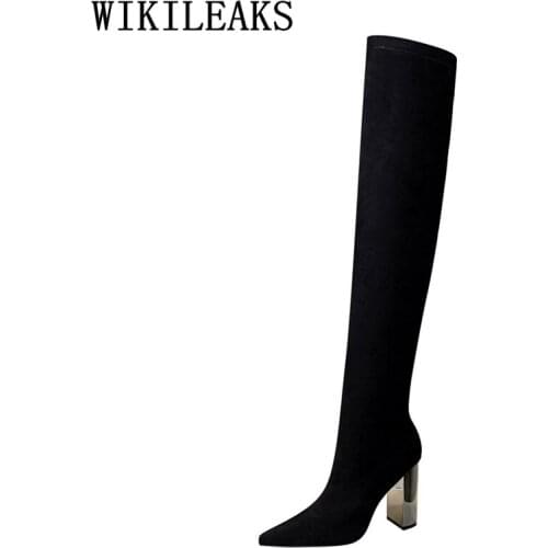 Over The Knee Boots High Heel Boots Sexy Thigh High Boots Shoes Woman Botas Mujer Invierno 2020 Sapato Feminino Schoenen Vrouw