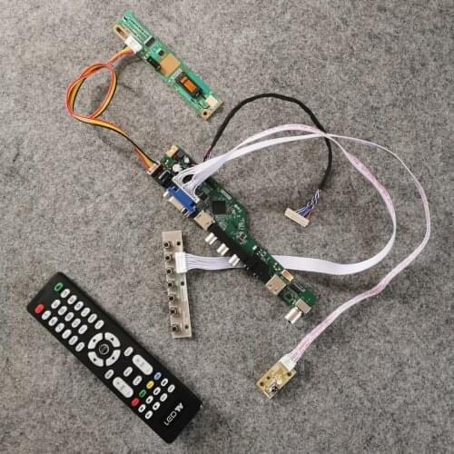 VGA+AV+USB LCD drive card 20-Pin LVDS 1024*768 panel Fit LTN121X1/LTN121XA/LTN121XF/LTN121XJ/LTN121XU screen 1-CCFL DIY kit