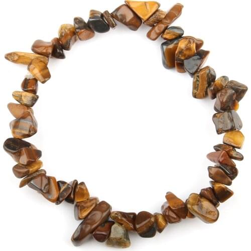 6 Style Women Yoga 7 Chakra Healing Crystals Natural Stone Chips Tourmaline Strand Gravel Bracelets For Fashion Party Jewelry