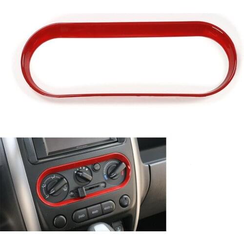 ABS Auto Air Condition Switch Control Button Panel Cover Frame Trim Decoration For Jimny 2007-2015 Accessories Car Styling
