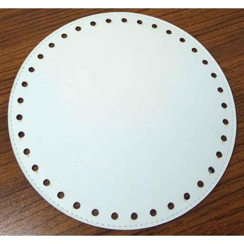White color 20 cm round base plate