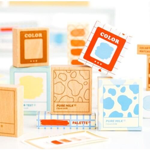 Wooden Stamp Arts Crafts Projects Photo Album Background Paper Note Paper Decorative Seal Scrapbooking Paper Crafts