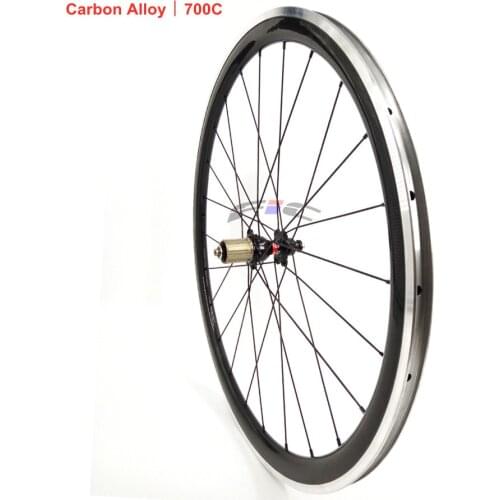 FIC 38mm 50mm 60mm depth carbon alloy brake surface wheel 23mm wide Nvatec 271SB 372SB hub aero spoke road bike clincher wheel