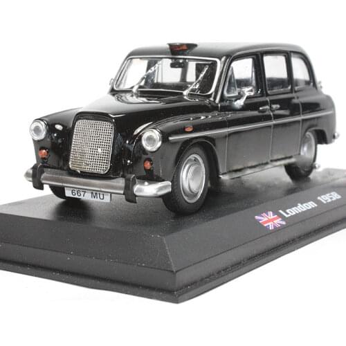 Classic 1:43 Scale Alloy Diecast Simulation London Taxi Car Model Vehicles Miniature Modeling Collection Decoration