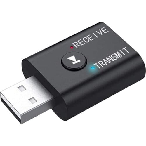 Bluetooth 5.0 Wireless Receiver Transfer Dongle, 2-In-1 Wireless Bluetooth Adapter for o Support Windows XP Vista